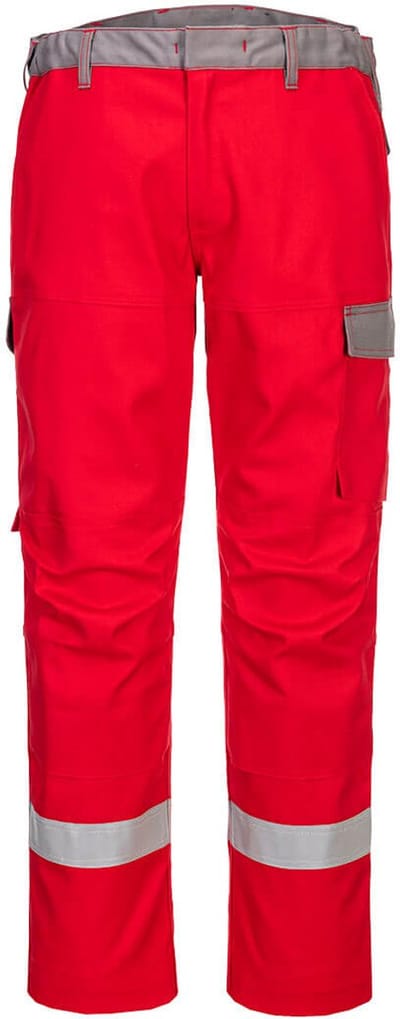 Portwest Bizlflame Ultra twee kleuren broek FR06 - Rood - 30