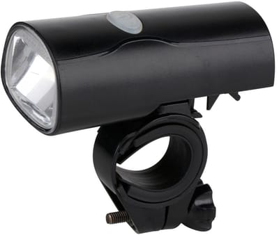 Dunlop Fietsverlichting USB-C Oplaadbaar - Fietslamp Voorlicht LED - Fietslicht met 2 Modi - Koplamp Fiets - Makkelijk te Monteren - Zwart