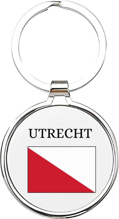 Akyol - utrecht Sleutelhanger - Utrecht - utrechters - utrechter - 030 - cadeau voor een utrechter - de domtoren - 4 x 7,5 CM