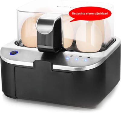 SNJY® Eierkoker - Eierkoker Elektrisch - Eieren Koken - 400 W - Zwart