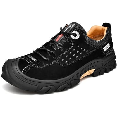 Lente en Herfst Wandelschoenen Heren Leer Waterdicht, Antislip, Slijtvast Ademend Platform Heren Sport Outdoor Casual Schoenen 46
