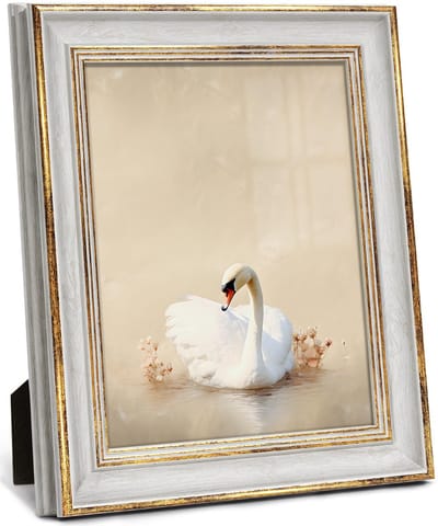 OmGoods - Dailygoody - Fotolijst - Vintage - Perfect voor bureau - Gebroken wit - Galerij decoratie - Cadeau voor moeder en oma
