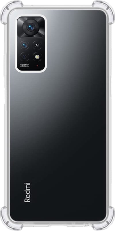Hoes - Geschikt voor Xiaomi Redmi Note 11s - Sterk & Shockproof - Siliconen Case - Back Cover - Telefoon Hoesje Shock Proof - Transparant