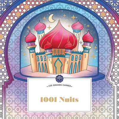 Les Grands Carrés 1001 Nuits - hachette heroes - Kleurboek voor volwassenen