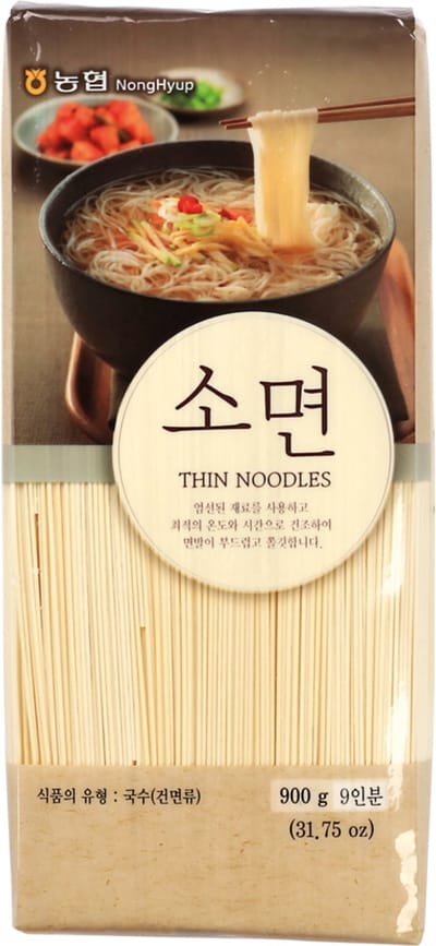 Nonghyup Koreaanse gedroogde dunne noedels 18 x 900 g
