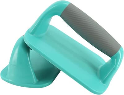 Pompgrepen Set - Fitness Handgrepen - Bovenlichaam Trainen - Stabiel Antislip Ontwerp - 10 inch Basis - Blauw