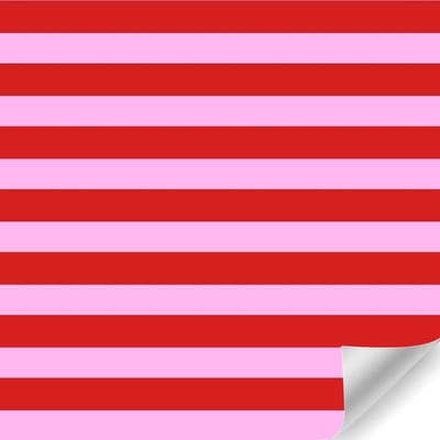 Papierrol Cadeaupapier – Streep Rood/Roze – 50 cm x 100 m – Tijdloos Gestreept Inpakpapier – Duurzaam & Recyclebaar