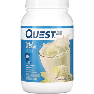 Quest Nutrition, Poudre de Protéines, Milk-shake Vanille, 3 lb (1,36 kg)