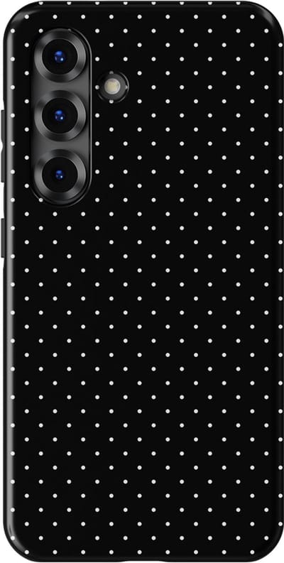 Micro Dots Tough Hoesje Samsung Galaxy S25 FE | Geschikt Voor Mag | Stippen Motief Backcover Samsung Galaxy S25 FE Mono Chic
