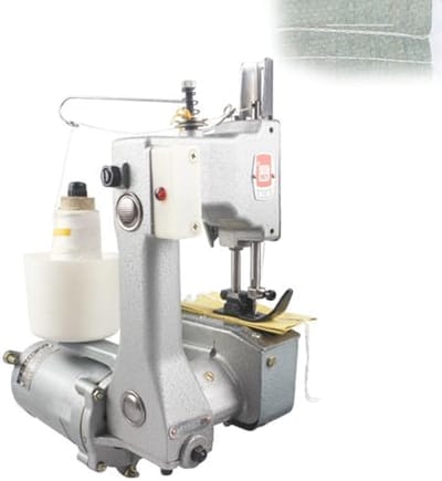 Handzame Naaimachine - Draagbare Verpakker - Zakken Sluiten - Krachtige Koperen Motor - 45 kg - Grijs