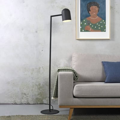 it's about RoMi Vloerlamp Marseille - Zwart - 40x25x141cm - Modern - Staande lampen voor Woonkamer - Slaapkamer