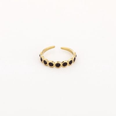Bijoutheek Ring (Sieraad) Steentjes Rond Bruin