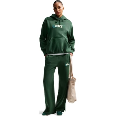 Nike Sportswear Broeken Dames - Groen - Maat 34 - Katoen Jersey