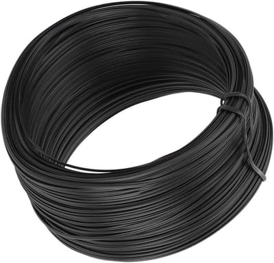 Gegalvaniseerd Ijzerdraad - Binddraad Flexibel - Knutselen Tuinieren - Sterke Flexibele Grip - 100 Meter - Zwart
