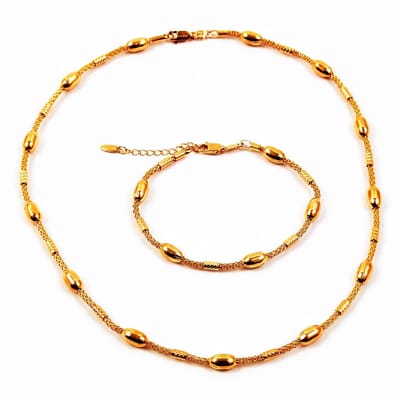 Roségoudkleurige set XUPING Choker Ketting en Armband