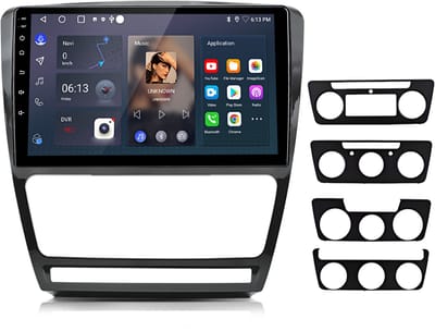 Junsun Android 15 Autoradio Geschikt Voor Skoda Octavia 1Z3 1Z5 (2008-2013) Accessoires, 4GB+64GB, Draadloze CarPlay, DAB+, GPS-Navigatie, Bluetooth, 10-inch Touchscreen, DSP, Octa-core processor