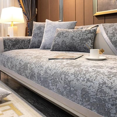 Dikke antislip bankhoezen moderne wolken chenille antislip bankkussen woonkamer banken universele fauteuil hoes handdoek 70x70cm 1pcs