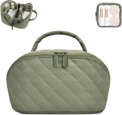 Toilettas, Make-up Tas Als Toilettas Dames, Schminktas Met 180° Opening En Grote Capaciteit