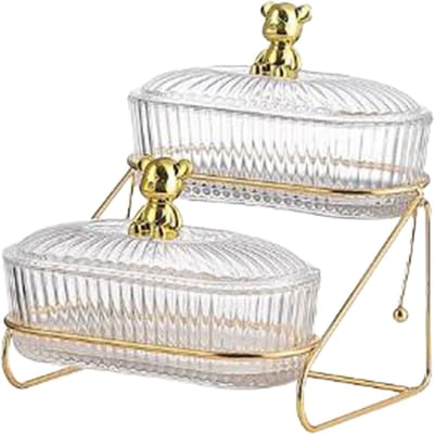 Gedroogde Vruchtensalade Bord Transparante Home Decoratieve Opbergcontainer Snackschalen voor Noten Snoepjes Voorgerecht Snack Feest white