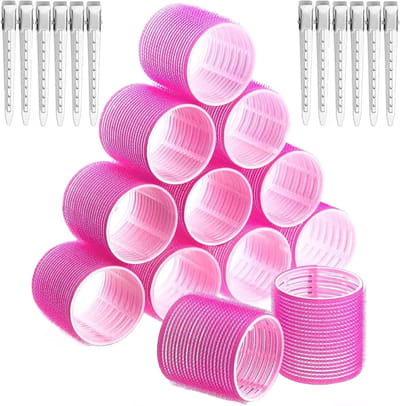 Set van 24 Zelfklevende Haarrollers voor Grote Krullen - Perfecte Krullen zonder Hitte