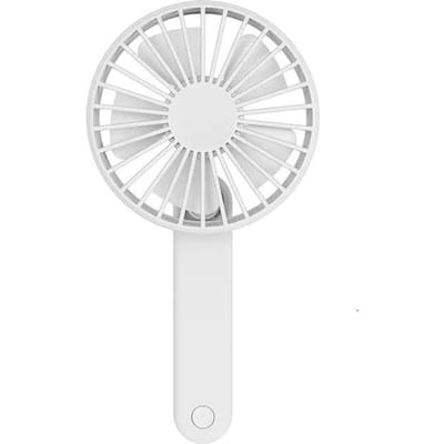 XIAOMI Qualitell 180 ° opvouwbare 3-snelheden USB-oplader Draagbare handventilator Intelligent versnellingsgeheugen Geluidsarme miniventilator van wit