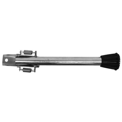 3x stuks deurvastzetter / deurvastzetters verzinkt met veer 15 cm - deurstoppers / deurbuffers