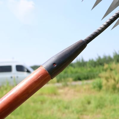 Tuinhark Wiedrak - Tuin Artefact - Onkruid Verwijderen - Gehard Staal - 254 cm - Zilverkleurig