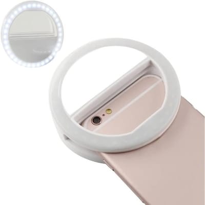 Selfie anneau lumière avec 36 Ampoules LED Flash LampClip anneau s'allume pour Un éclairage d'appoint Portable pour caméra de téléphone