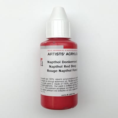 Acrylverf Ara 100ml - Napthol Donkerrood - B177