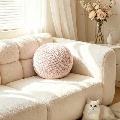 20cm30cm Bal Kussen Rond Sierkussen Eenvoudig Modern Bolvormig Kussen Scandinavische Stijl Decoratief Kussen Voor Bank Slaapkamer 20cm beige