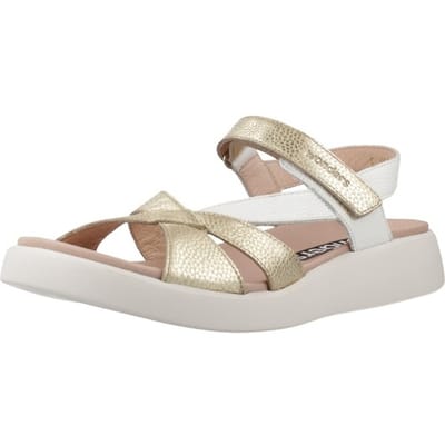 Wonders Veelkleurige gouden gekruiste sandalen