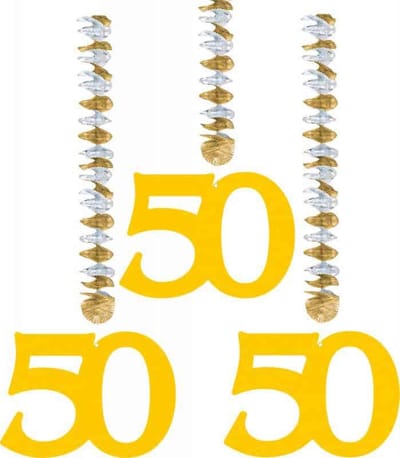 Folat - Hangdecoratie 50 goud