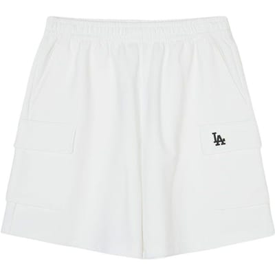 MLB Los Angeles Dodgers Short Décontracté Confortable Respirant Coupe Ample Unisexe 3ASPB0743-07WHS S white