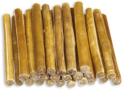Kauwstaaf Buffelhuidstaaf Runderhuid 13 cm - 20 MM Dik - ± 55/70 Gram