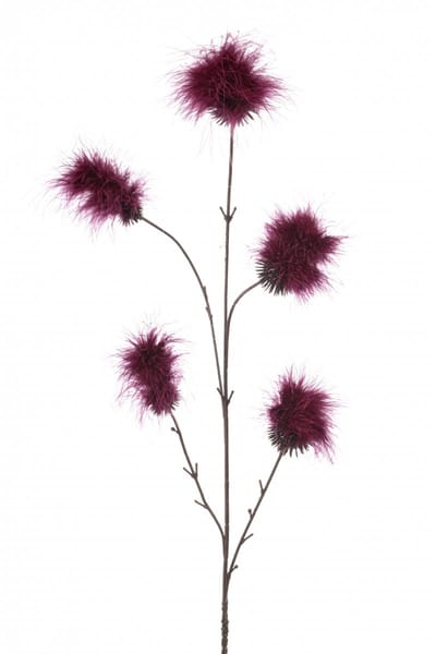 Emerald - Kunstbloem Pompom 84cm bordeaux - Kunstplant voor binnen