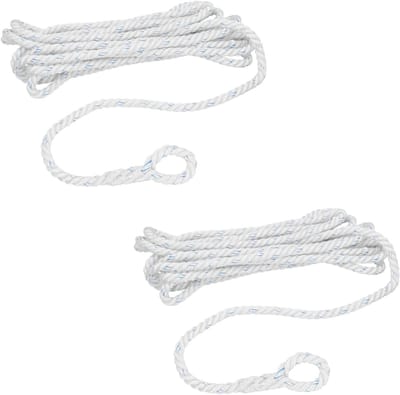 2 Pack Gesplitste Polyester Mooring Line 14mm x 10m Boot Dock Line Touw Warp