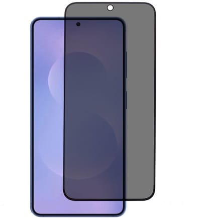 Coverup Screen Protector - Geschikt voor Samsung Galaxy S26 Plus Screen Protector - Coverup Full-Cover Privacy Tempered Glass - Fingerprint Unlock - Zwart