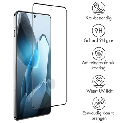 Accezz Screen Protector - Geschikt voor OnePlus 13 - Gehard Glass Full Cover