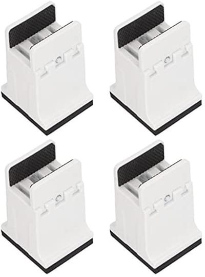Dailygoods- Bedverhogers 4 Stuks - Verstelbare Meubelverhogers - Rubber - Hefkussens - Antislip - Vloerbescherming