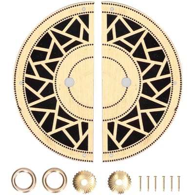 Chinees Antiek Kast Handvat Messing Circulair Ruitjes Boekenkast Knop voor Kledingkast Deur Raam