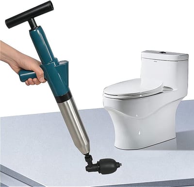 Afvoerverstoppingsverwijderaar - toilet plunjer met houder - klompenverwijderaar - badkamer ontstopper - gootsteen plunjer - sanitair slang (groen) rioolontstopper