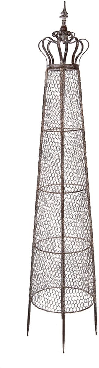 Clayre & Eef Klimplantenrek Ø 30x151 cm Bruin Metaal
