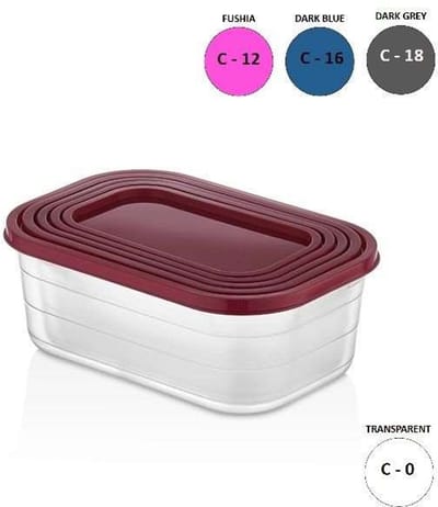 Set van 5 bewaardozen 880-1250-1800-2500-3500ml