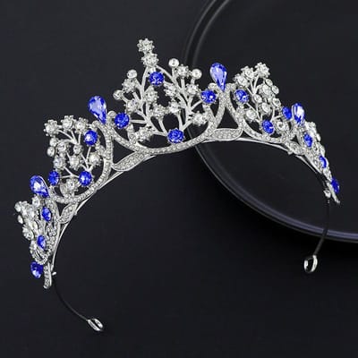 Kristallen Kroon Verjaardag Koningin Prinsessenkroon Bruid Bruiloft Bal Grandioos Feest Haaraccessoire Decoratief Cadeau gray
