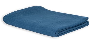 Dailygoody - Originele sprei - Katoenen deken - 150x220 cm - Verreweg blauw - Zomerdeken - Geschikt voor bank en bed