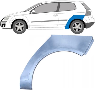 Reparatiepaneel achterspatbord voor Volkswagen Golf 5 2003-2009 / Links