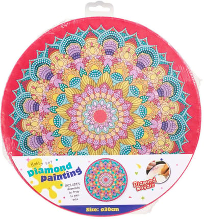 Diamond Painting Mandala creatief speelgoed 30cm multi kleuren.