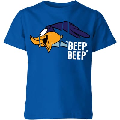 Looney Tunes Road Runner Beep Beep Kinder T-shirt - Blauw - 110/116 (5-6 jaar)