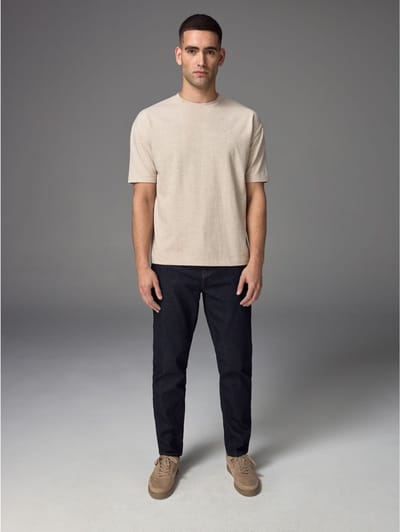 Next - Heren - Klassieke stretchjeans met standaard taps toelopende pasvorm - Blauw
