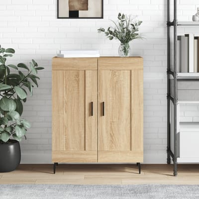 vidaXL - Dressoir - 69,5x34x90 - cm - bewerkt - hout - sonoma - eikenkleurig